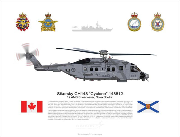 Canadian Armed Forces Sikorsky CH148 CYCLONE 148812 - Flying Canadian Armed Forces Sikorsky CH148 CYCLONE 148812 - Flying