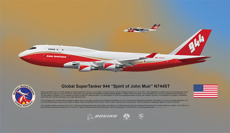 Global SuperTanker 944 Boeing 747 N744ST - LIMITED EDITION
