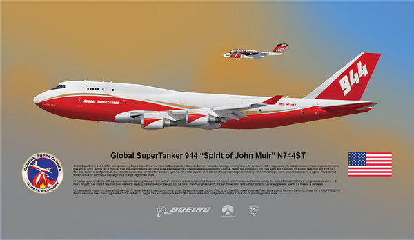 Global SuperTanker 944 Boeing 747 N744ST - LIMITED EDITION - Lian