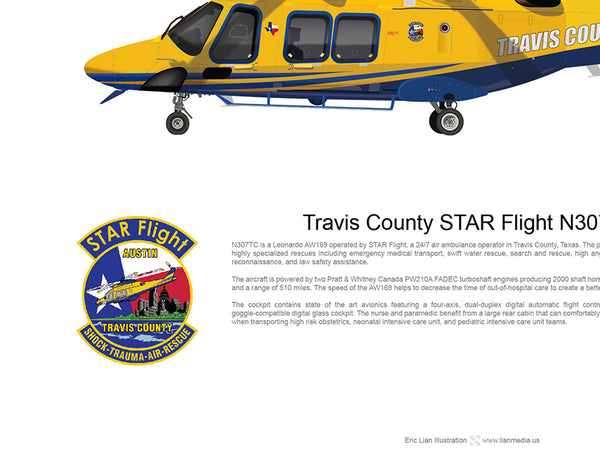TRAVIS COUNTY AW169 STARFLIGHT N307TC - Static - Lian Media