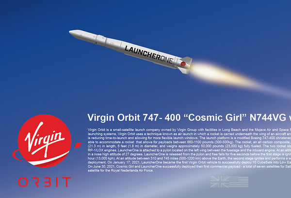 Virgin Orbit 747- 400 “Cosmic Girl” N744VG with LauncherOne - Lian