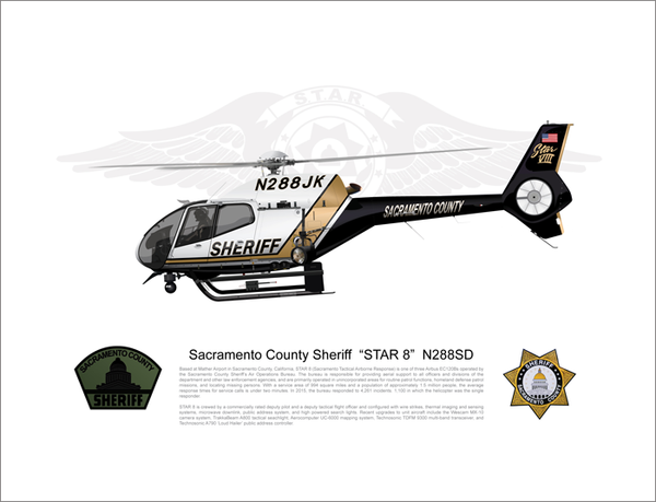 Sacramento County Sheriff Airbus EC-120 STAR 8 N277JK - Lian