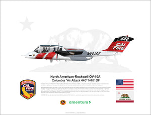 CAL FIRE OV-10 Bronco Columbia Air Attack 440 N401DF