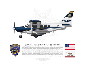California Highway Patrol GA8 Airvan "AIR-23" N148HP