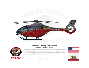 Sonoma County Fire District Airbus H135 "Sonoma County 1" N325RX