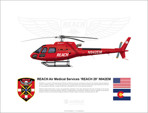 REACH Airbus H125 "REACH 29" N942EM Salida Colorado