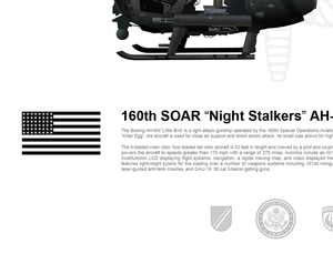 160th SOAR “Night Stalkers” Boeing AH-6M "Little Bird"