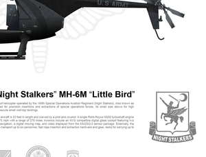 160th SOAR “Night Stalkers” Boeing MH-6M "Little Bird"