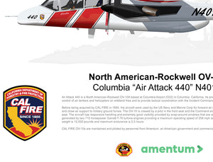 CAL FIRE OV-10 Bronco Columbia Air Attack 440 N401DF