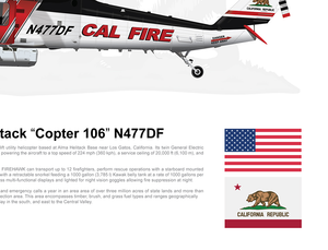 Cal Fire FIREHAWK Alma Helitack “Copter 106” N477DF - Static