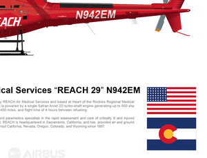 REACH Airbus H125 "REACH 29" N942EM Salida Colorado