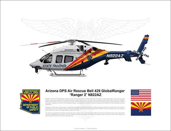 Arizona DPS Air Rescue Bell 429 GlobalRanger  “Ranger 2” N822AZ