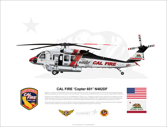 CAL FIRE FIREHAWK "Copter 601" N482DF