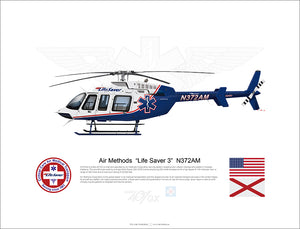 Air Methods  “Life Saver 3”  N372AM - Bell 407GX