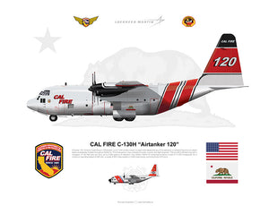 CAL FIRE C-130H Airtanker 120