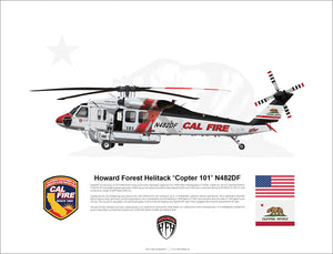 CAL FIRE FIREHAWK HOWARD FOREST COPTER 101 N482DF - Static