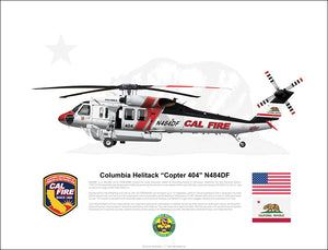 Cal Fire FIREHAWK Columbia Copter 404 N484DF - Static