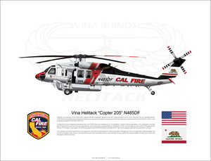 Cal Fire FIREHAWK Vina Helitack “Copter 205” N485DF - Static