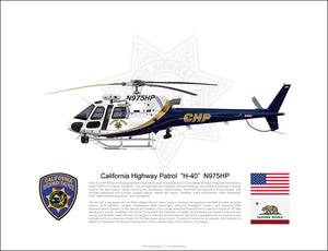 California Highway Patrol Airbus H125 "H-40" N975HP
