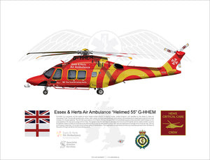 Essex & Herts AIR AMBULANCE AW169 HELIMED 55 G-HHEM