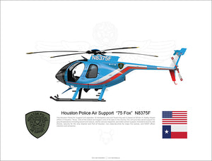 Houston Police Air Support  “75 Fox”  N8375F