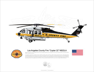 Los Angeles LA County Fire FIREHAWK “Copter 22” N822LA