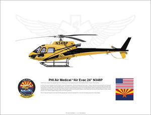 PHI Air Medical Airbus H125 “Air Evac 24” N348P Sierra Vista, Arizona