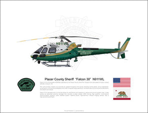 Placer County Sheriff Airbus H125 "Falcon 30" N911WL - Updated with FastFin
