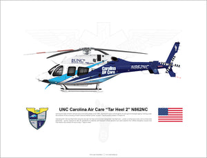 UNC Carolina Air Care Bell 429 “Tar Heel 2” N862NC