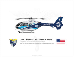 UNC Carolina Air Care EC135 “Tar Heel 3” N863NC