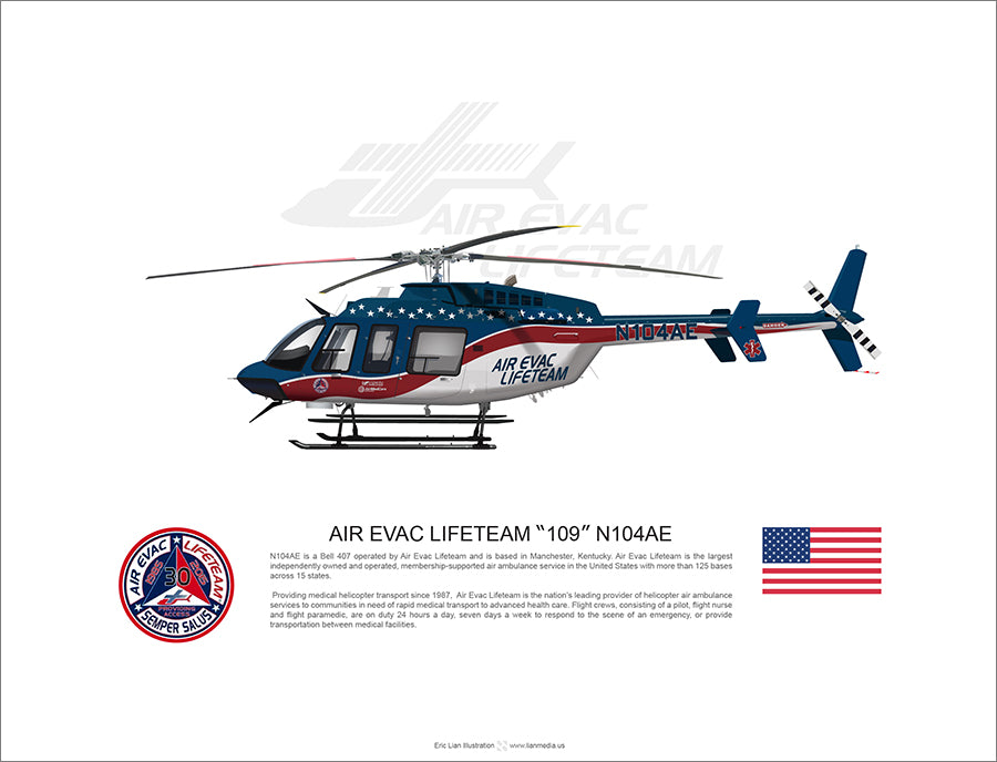 AIR EVAC LIFETEAM “109” Bell 407 N104AE
