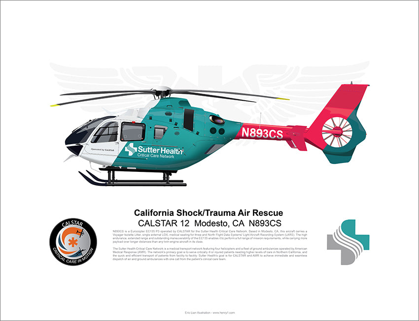 CALSTAR Airbus EC135 "CALSTAR 12"  Modesto, CA  N893CS