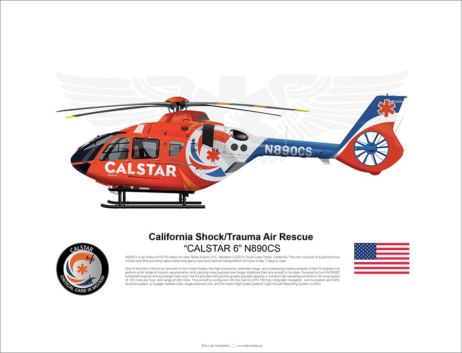 CALSTAR Airbus H135 P3 'CALSTAR 6' N890CS - Lian Media