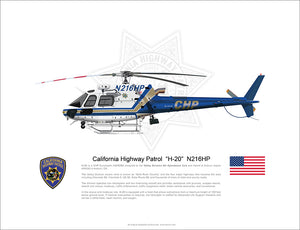 California Highway Patrol Airbus AS350  "H-20" N216HP