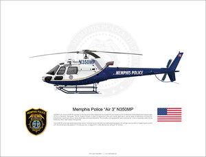 Memphis Police Airbus AS350 B3 “Air 3” N350MP