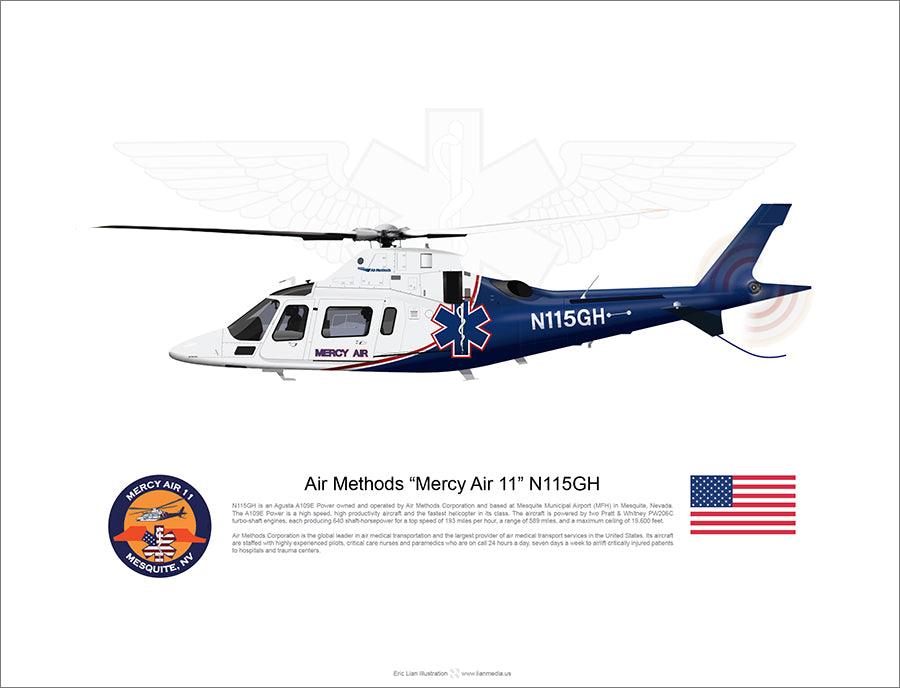 Air Methods “Mercy Air 11” Agusta A109 N115GH