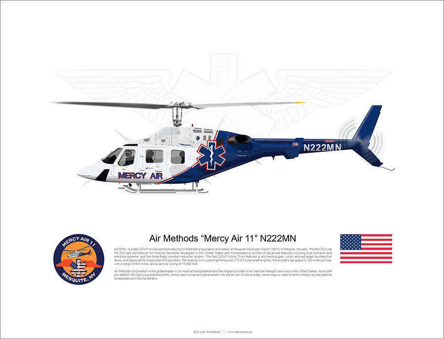 Air Methods “Mercy Air 11” Bell 222UT N222MN