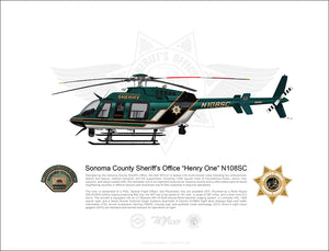 Sonoma County Sheriff Bell 407GXP N108SC 'Henry 1' STATIC