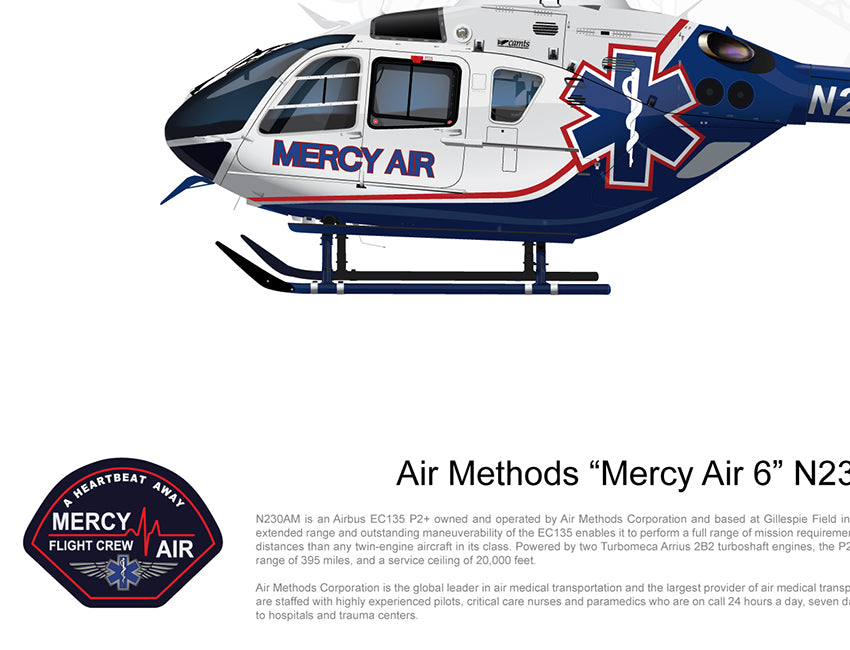 Mercy Method Air Methods 'Mercy Air 6' Airbus EC135 N230AM - Lian Media