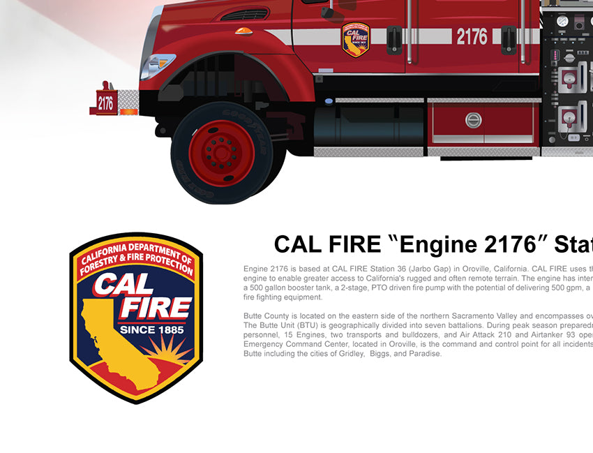 Calfire Model 24 Engine CAL FIRE Model 34 Type 3 ENGINE 2176 STATION 36 - BTU - Lian Media