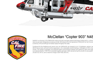 Cal Fire FIREHAWK McClellan Copter 903 N483DF - Static