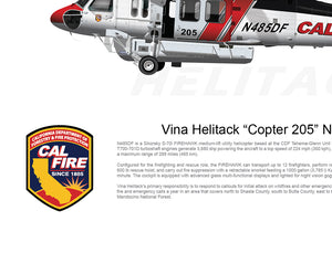 Cal Fire FIREHAWK Vina Helitack “Copter 205” N485DF - Static