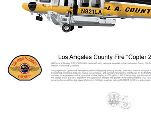 Los Angeles LA County Fire FIREHAWK “Copter 21” N821LA