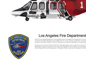 LOS ANGELES LA FIRE DEPARTMENT AW139 'FIRE 1' N301FD - Static