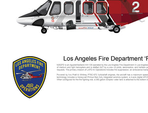 LOS ANGELES LA FIRE DEPARTMENT AW139 'FIRE 2' N302FD - Static