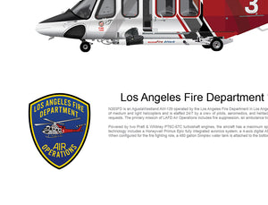 LOS ANGELES LA FIRE DEPARTMENT AW139 'FIRE 3' N303FD - Static