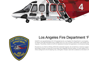 LOS ANGELES LA FIRE DEPARTMENT AW139 'FIRE 4' N304FD - Static
