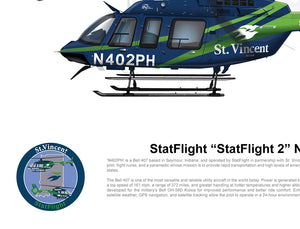 StatFlight “StatFlight 2” N402PH Bell 407 - Dark paint scheme