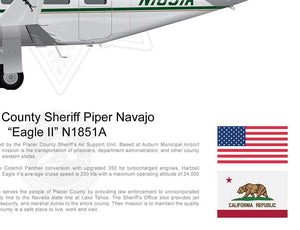 Placer County Sheriff Piper Navajo “Eagle II” N1851A - Static