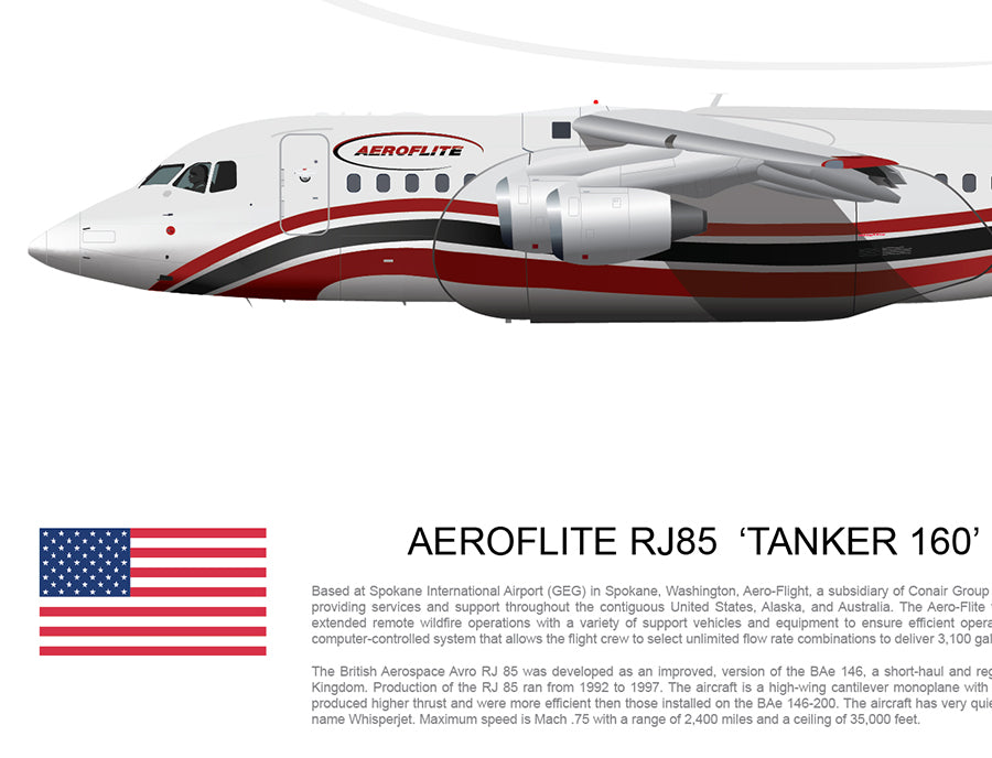 AEROFLITE Avro RJ85  ‘TANKER 160’  N839AC